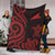 Tokelau Premium Blanket - Red Tentacle Turtle - Polynesian Pride