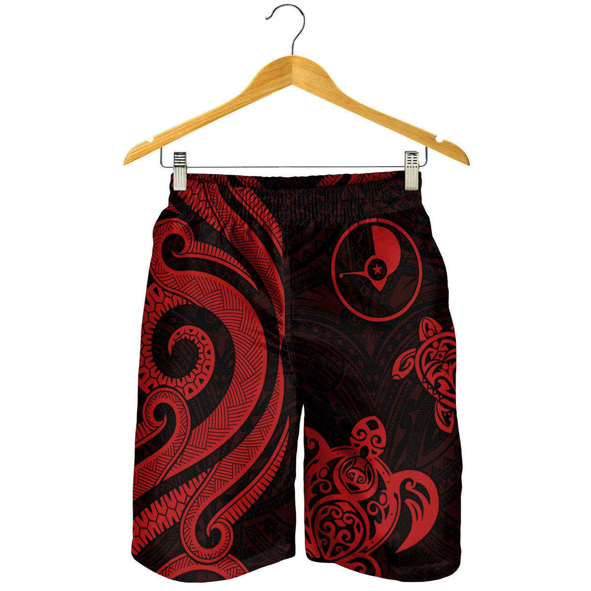 Yap Men's Short - Red Tentacle Turtle - Polynesian Pride