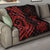 Niue Premium Quilt - Red Tentacle Turtle - Polynesian Pride