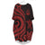 Vanuatu Batwing Pocket Dress - Red Tentacle Turtle Women Red - Polynesian Pride