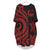 Pohnpei Batwing Pocket Dress - Red Tentacle Turtle Women Red - Polynesian Pride