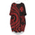 Wallis and Futuna Batwing Pocket Dress - Red Tentacle Turtle Women Red - Polynesian Pride