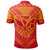 Hawaiian Kanaka Map Football Jersey Polo Shirt Red and Yellow Roger Style - Polynesian Pride