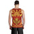 Hawaii Kanaka Polynesian Football Jersey Men's Tank Top - Red And Yellow - Bernice - AH - Polynesian Pride