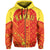 Hawaii Nei Hoodie Zip up Polynesian Red and Yellow - Polynesian Pride