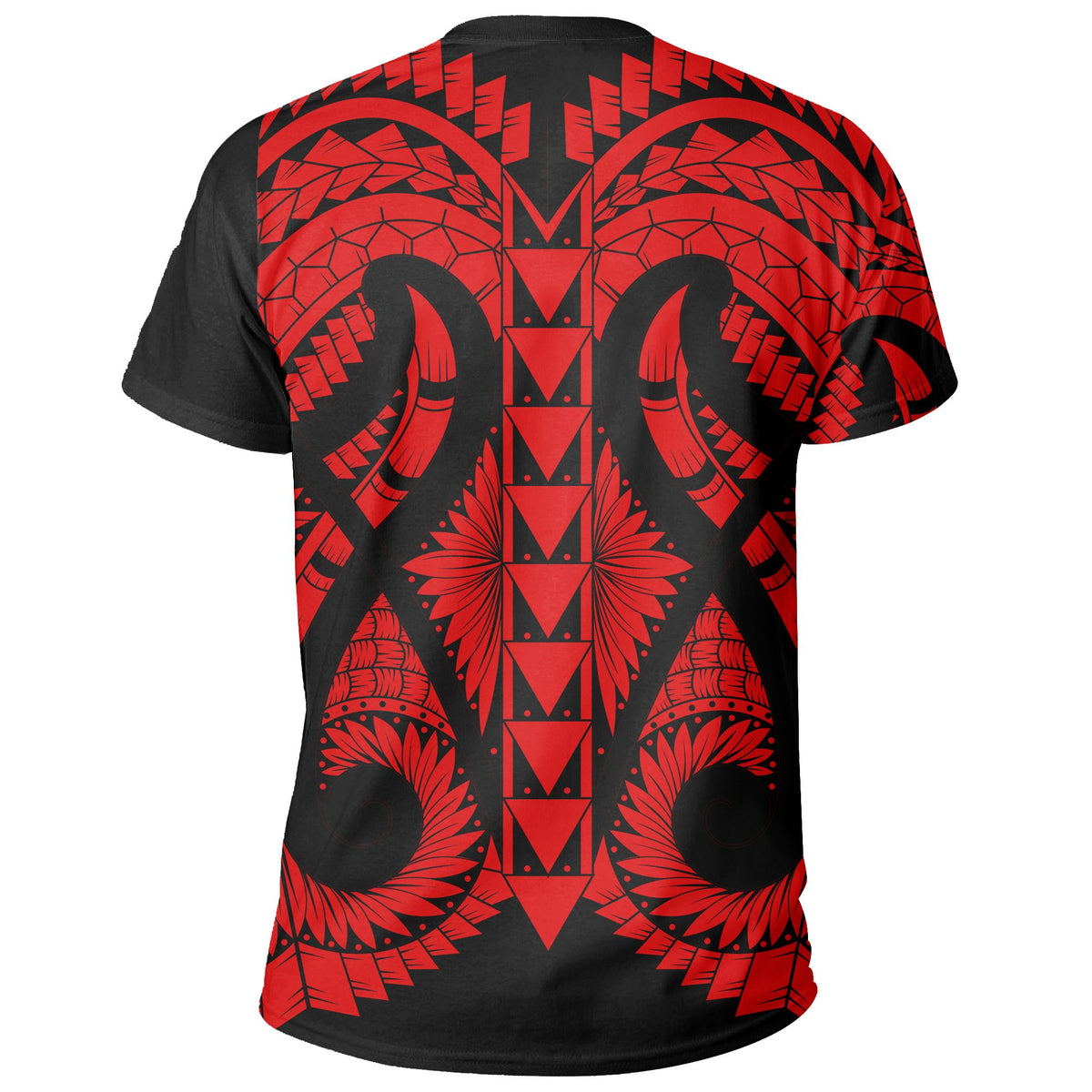 Hawaii Polynesian In My Heart T Shirt Ryan Style Red - Polynesian Pride