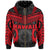 Hawaii Polynesian Tribal Coat of Arms Zipper Hoodie Red Mark Style - Polynesian Pride