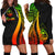 Guam Women's Hoodie Dress - Reggae Polynesian Tentacle Tribal Pattern Reggae - Polynesian Pride