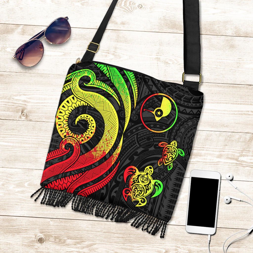 Yap Boho Handbag - Reggae Tentacle Turtle Boho Handbag One Size Reggae - Polynesian Pride