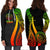 Palau Women's Hoodie Dress - Reggae Polynesian Tentacle Tribal Pattern - Polynesian Pride