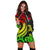 Vanuatu Women Hoodie Dress - Reggae Tentacle Turtle - Polynesian Pride