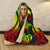 Papua New Guinea Hooded Blanket - Reggae Tentacle Turtle - Polynesian Pride