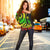 Marshall Islands Women's Off Shoulder Sweater - Reggae Tentacle Turtle - Polynesian Pride