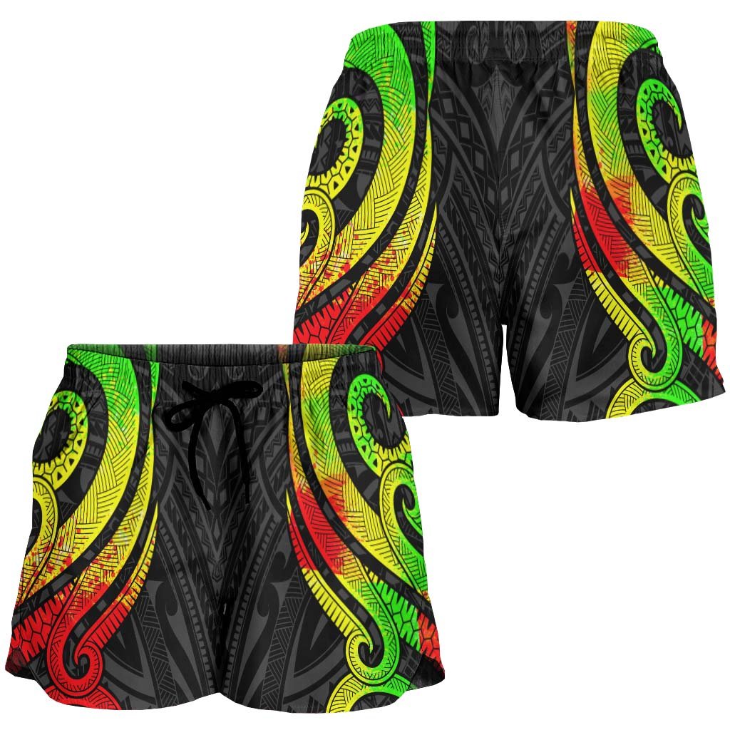 Palau Women's Short - Reggae Tentacle Turtle - Polynesian Pride