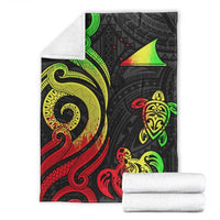 Tokelau Premium Blanket - Reggae Tentacle Turtle - Polynesian Pride