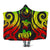 Yap Hooded Blanket - Reggae Tentacle Turtle Hooded Blanket Reggae - Polynesian Pride