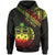 Samoa Hoodie Polynesian Patterns With Coat of rms Reggae Color Unisex Black - Polynesian Pride