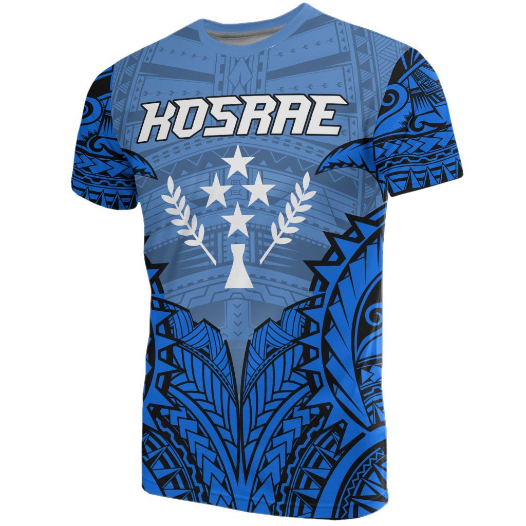 Kosrae Premium T Shirt Kosrae Flag Polynesian Tattoo Unisex Blue - Polynesian Pride