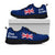 Cook Islands Sneakers - Cook Islands Flag Coat Of Arms BLue - A5 - Polynesian Pride