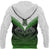 New Zealand Green Rugby Hoodie, Maori Manaia Pullover Hoodie - Polynesian Pride