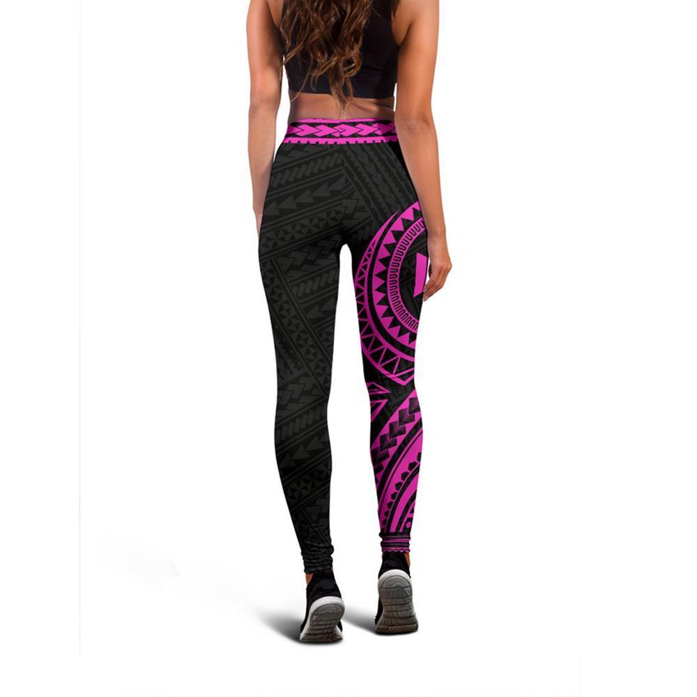 Wallis and Futuna Leggings (Pink) A16 - Polynesian Pride