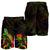 Tuvalu Polynesian Men's Shorts - Turtle With Blooming Hibiscus Reggae - Polynesian Pride