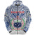 Custom Manu Samoa Rugby Zip Hoodie Simple Style White Unisex White - Polynesian Pride