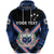 Custom Manu Samoa Rugby Hoodie Creative Style Black - Polynesian Pride