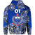 Custom Samoa Manu Zip Hoodie Rugby Unique Style Blue White LT8 - Polynesian Pride