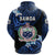 Manu Samoa Rugby Hoodie Unique Vibes Coat of Arms Blue - Polynesian Pride