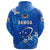 Manu Samoa Rugby Zip Hoodie Unique Vibes Full Blue - Polynesian Pride