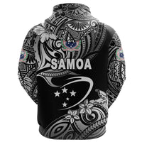 Manu Samoa Rugby Zip Hoodie Unique Vibes Black - Polynesian Pride