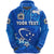 Custom Manu Samoa Rugby Hoodie Unique Vibes Full Blue - Polynesian Pride