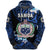 Manu Samoa Rugby Hoodie Unique Vibes Coat of Arms Blue - Polynesian Pride