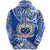 Custom Manu Samoa Rugby Hoodie Unique Vibes Coat of Arms White, Custom Text and Number - Polynesian Pride