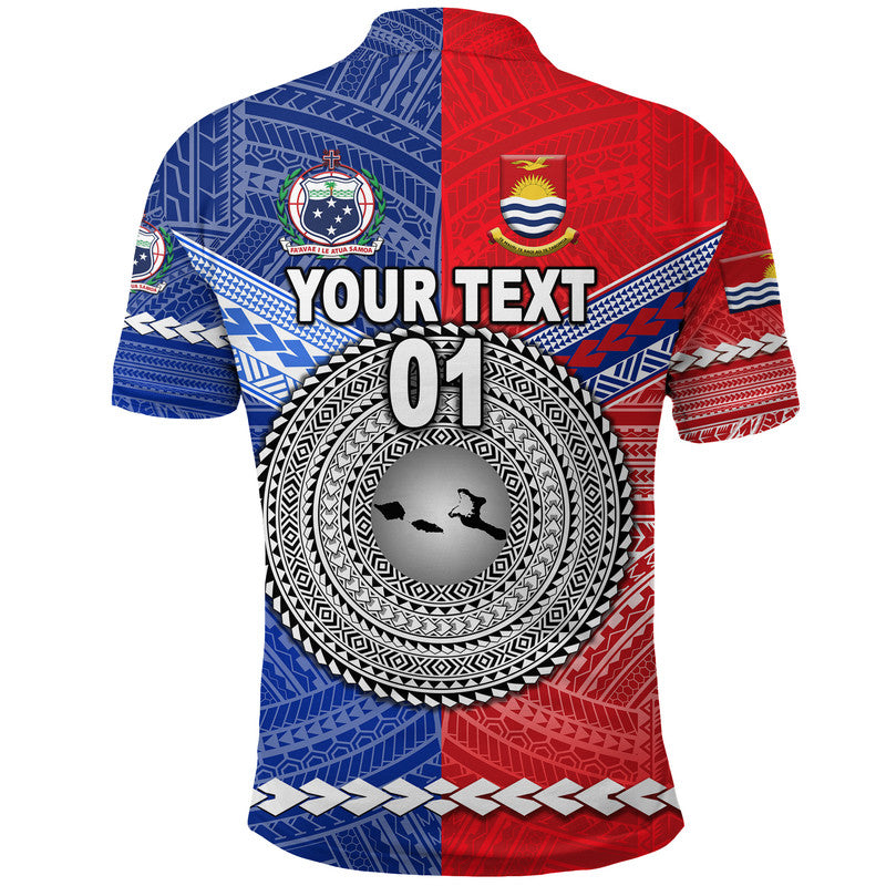 Custom Samoa Kiribati Polo Shirt Together LT8 - Polynesian Pride
