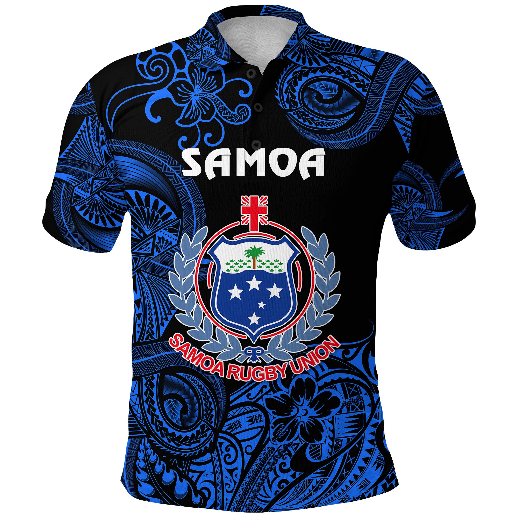 Custom Samoa Manu Polo Shirt Rugby Unique Style Black LT8 - Polynesian Pride