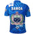 Manu Samoa Rugby Polo Shirt Unique Vibes Coat Of Arms Full Blue - Polynesian Pride