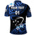 Custom Manu Samoa Rugby Polo Shirt Unique Vibes Blue, Custom Text and Number - Polynesian Pride