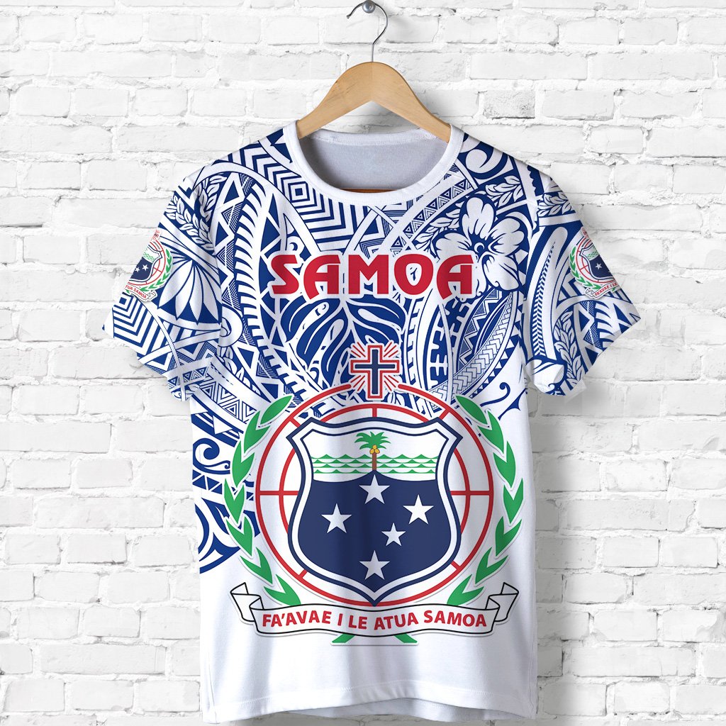 Manu Samoa Rugby T Shirt Simple Style White Unisex White - Polynesian Pride