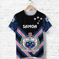 Custom Manu Samoa Rugby T Shirt Creative Style Black, Custom Text and Number - Polynesian Pride