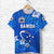 Manu Samoa Rugby T Shirt Unique Vibes Full Blue - Polynesian Pride