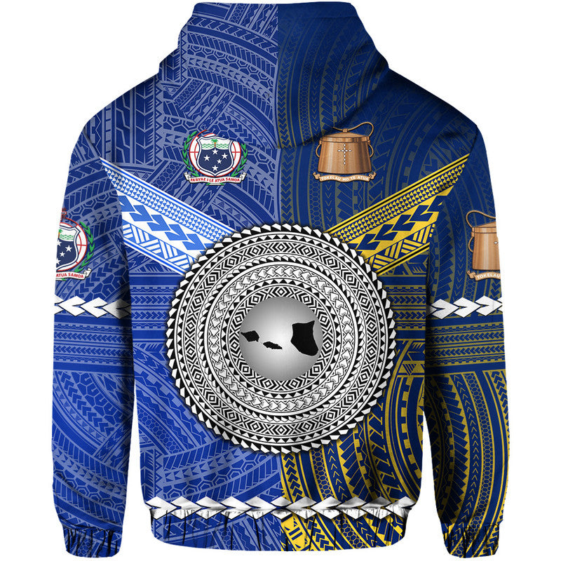 Samoa and Tokelau Hoodie Together LT8 - Polynesian Pride