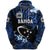 Manu Samoa Rugby Zip Hoodie Unique Vibes Blue - Polynesian Pride