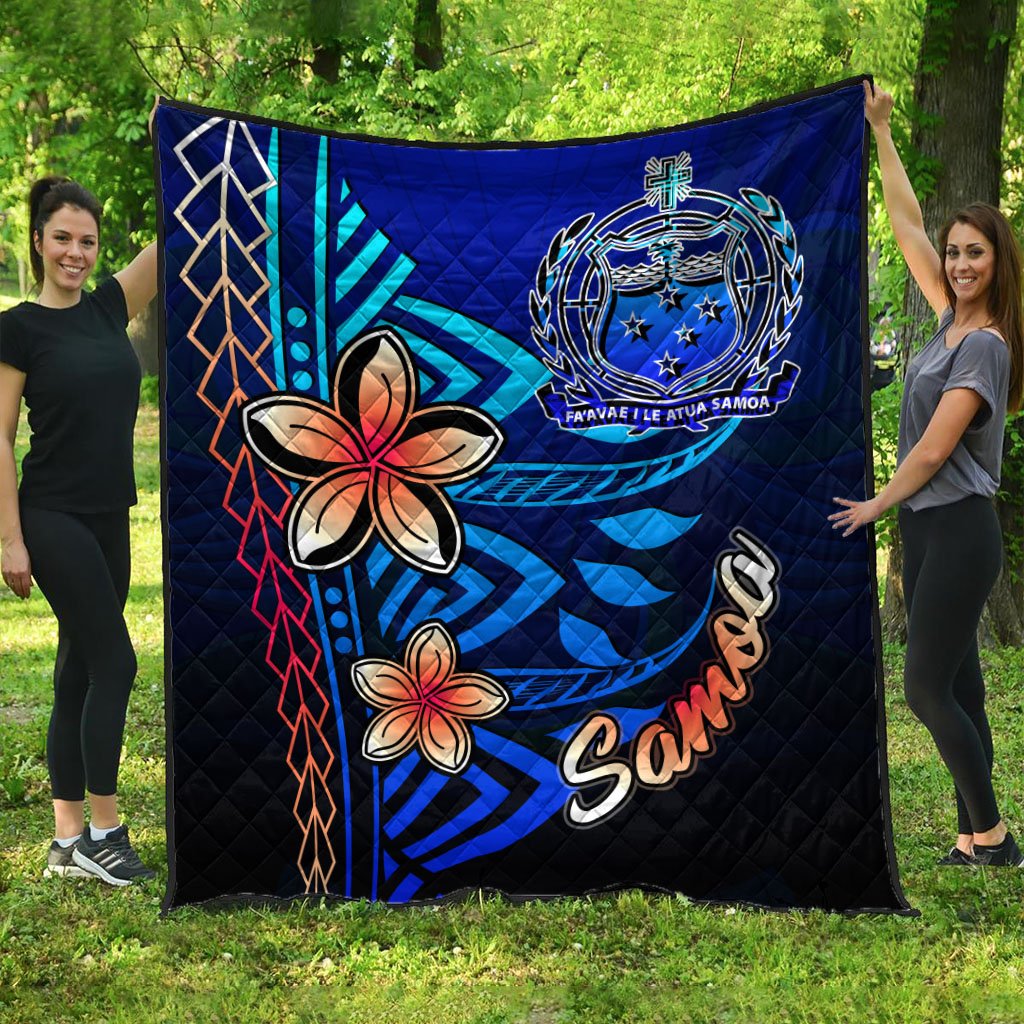 Samoa Premium Quilt - Vintage Tribal Mountain - Polynesian Pride