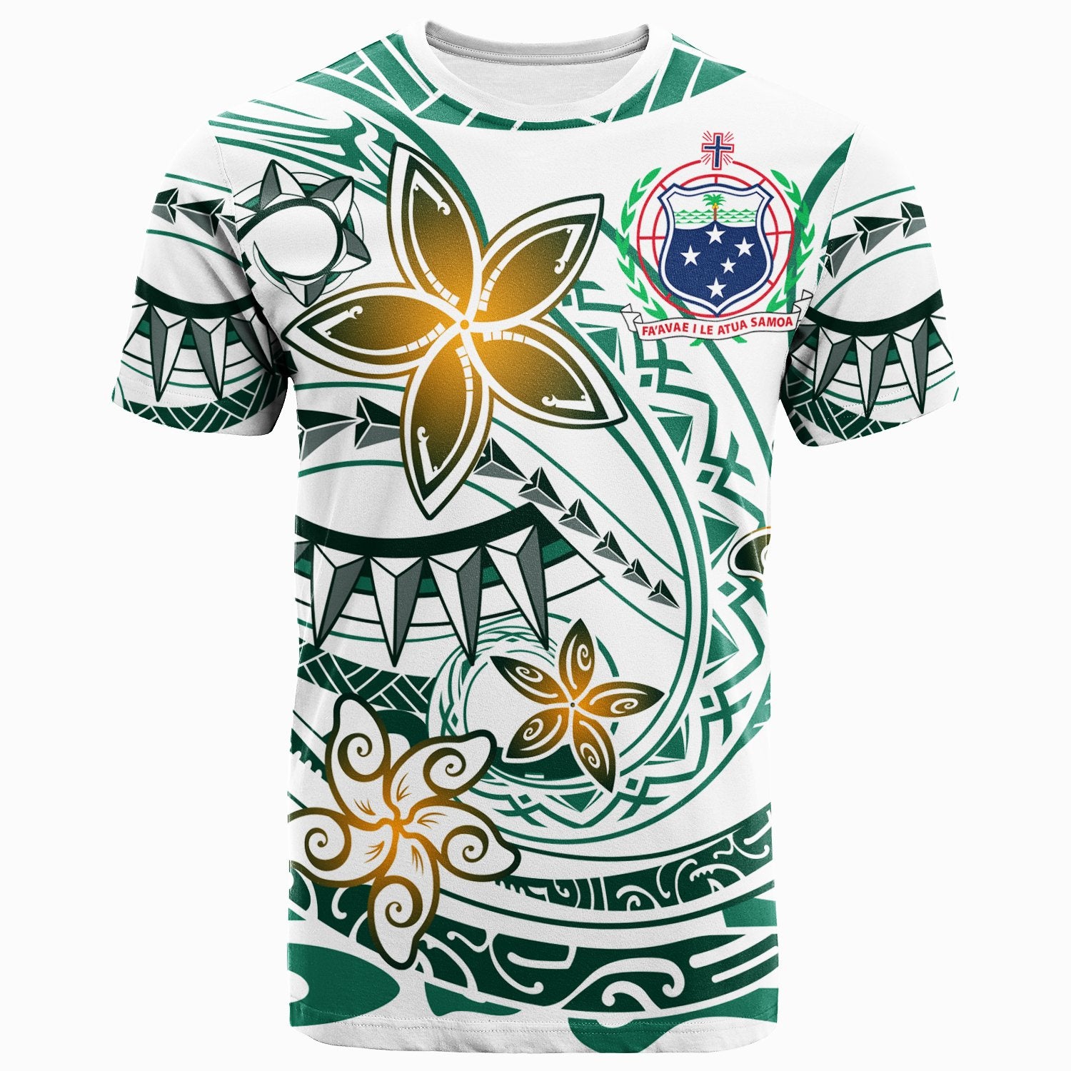 Samoa T Shirt Spring Style White Color Unisex White - Polynesian Pride