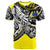 Samoa T Shirt Tribal Jungle Yellow Pattern Unisex Yellow - Polynesian Pride