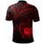 Samoa Polo Shirt Red Color Cross Style - Polynesian Pride