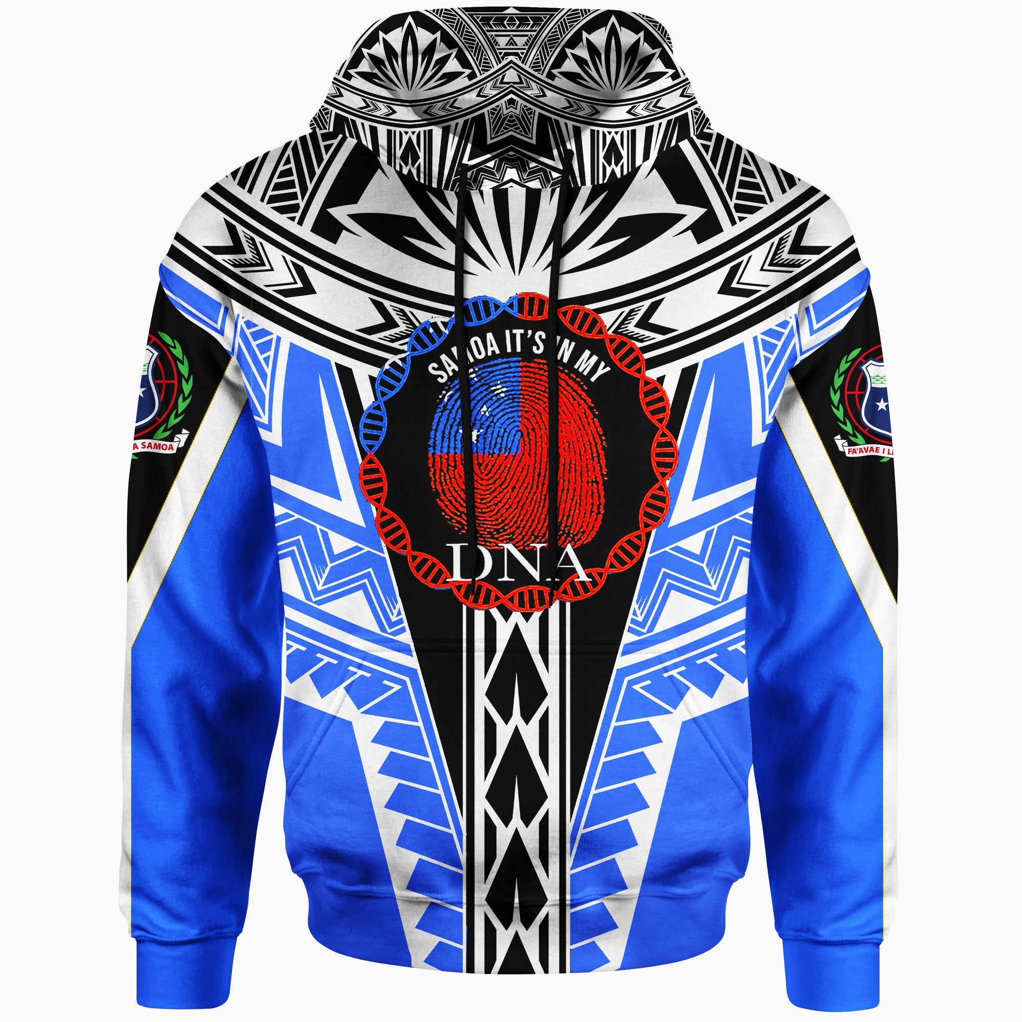 Samoa Hoodie Its In My DNA Blue Color Unisex Blue - Polynesian Pride