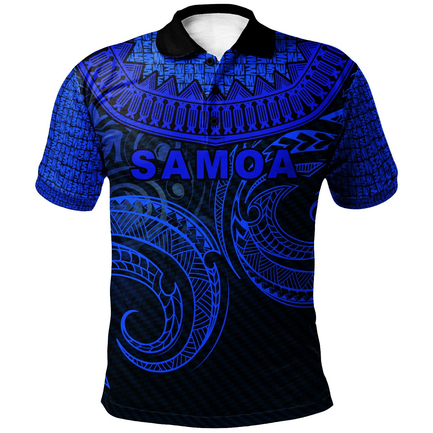 Samoa Polo Shirt Dynamic Sports Style Unisex Blue - Polynesian Pride